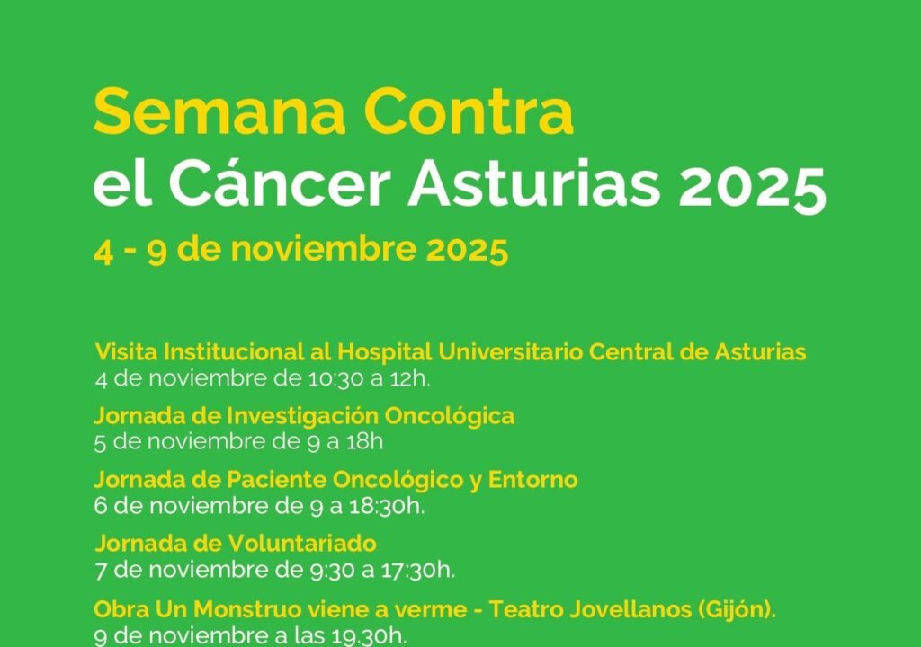 Cartel Semana Contra el Cáncer Asturias